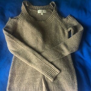 Open shoulder sweater